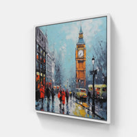 London Enchanting Twilight-Canvas-artwall-20x20 cm-White-Artwall