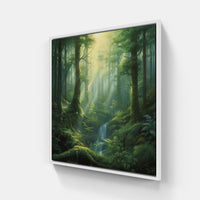 Tranquil Autumn Forest-Canvas-artwall-20x20 cm-White-Artwall