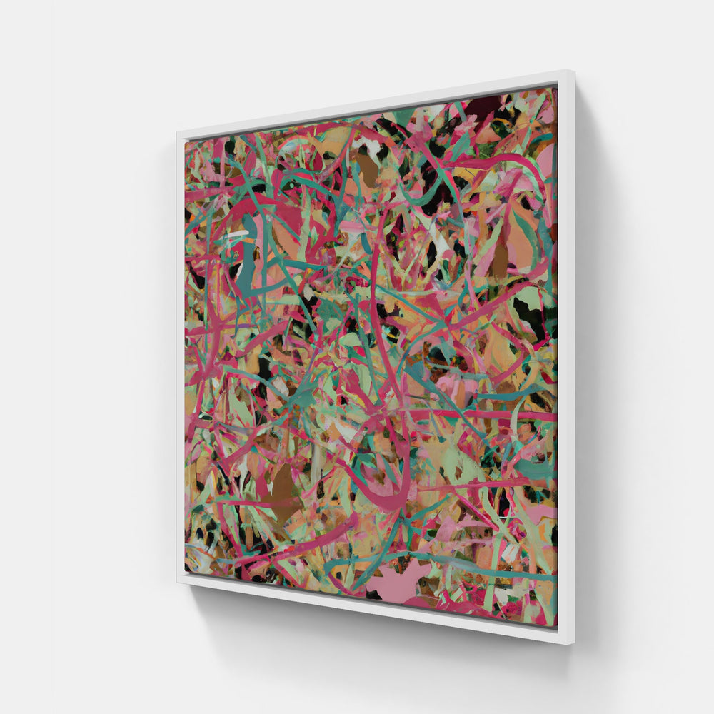 Pollock swirls-Canvas-artwall-20x20 cm-White-Artwall