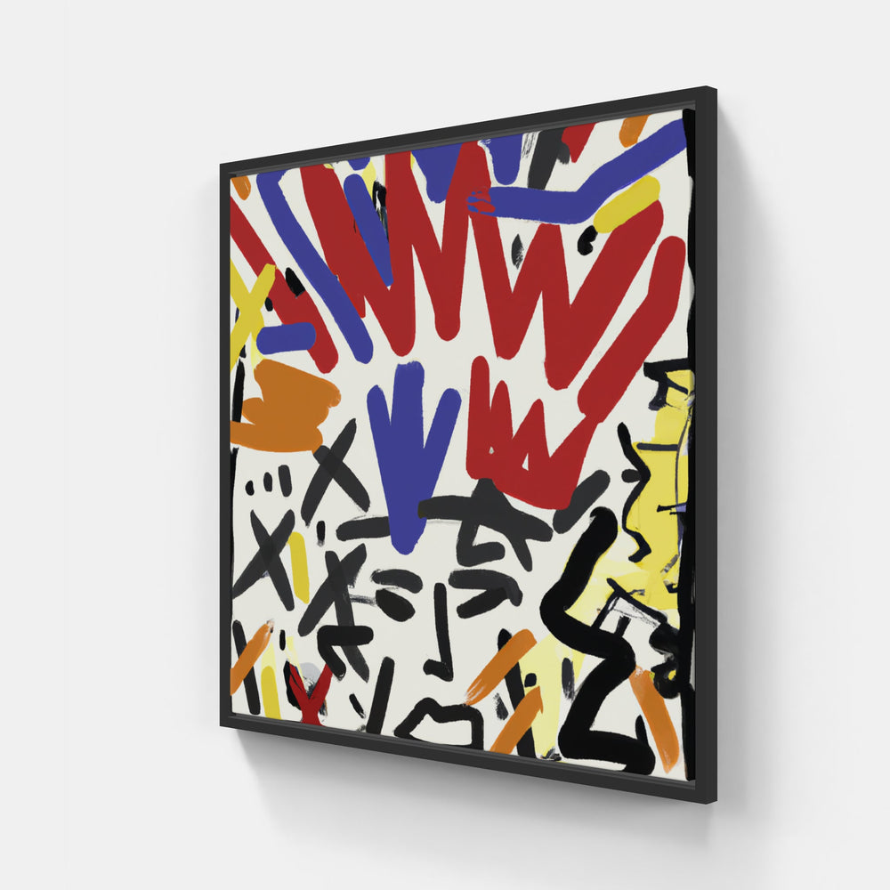 Basquiat dreams breathe-Canvas-artwall-20x20 cm-Black-Artwall