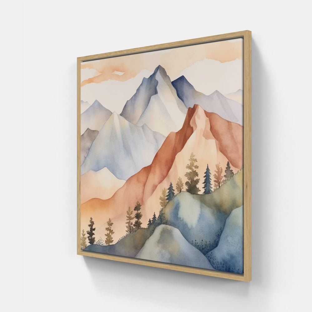 Awe-Inspiring Mountain Art-Canvas-artwall-Artwall