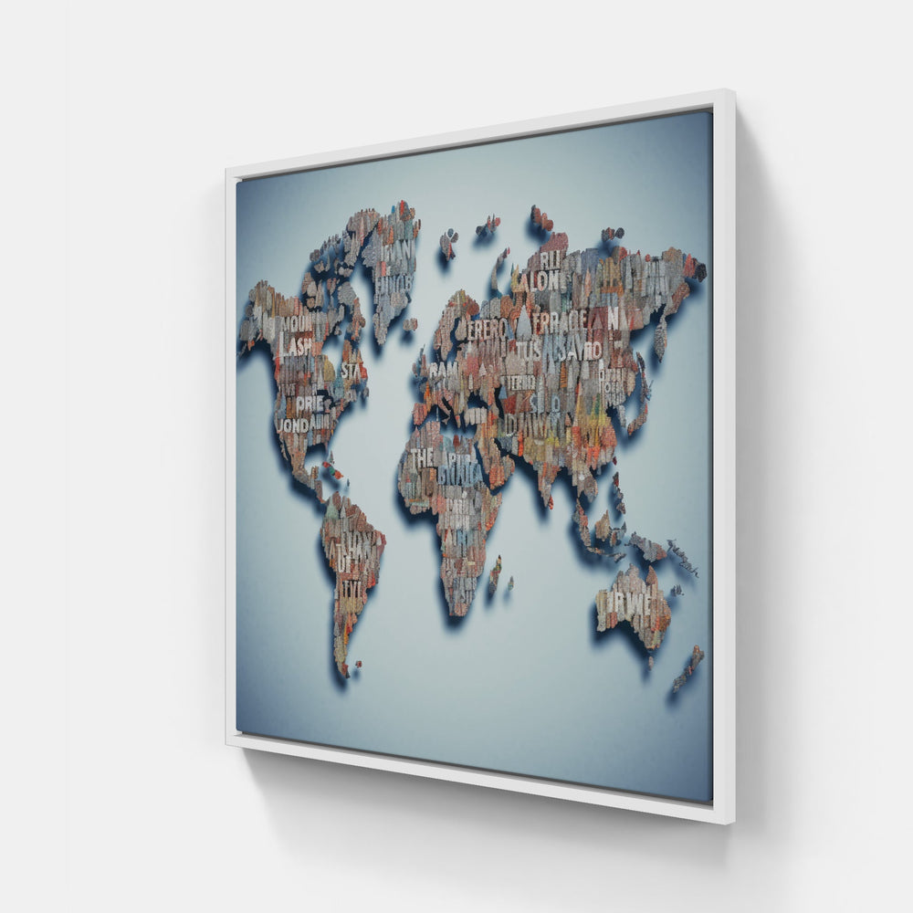 Enigmatic World Insights-Canvas-artwall-20x20 cm-White-Artwall