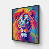Lion Roar Pride-Canvas-artwall-20x20 cm-Black-Artwall