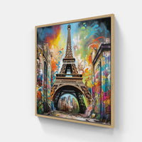 Parisian Palette-Canvas-artwall-20x20 cm-Wood-Artwall
