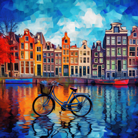 Amsterdam Reflections"-Canvas-artwall-Artwall