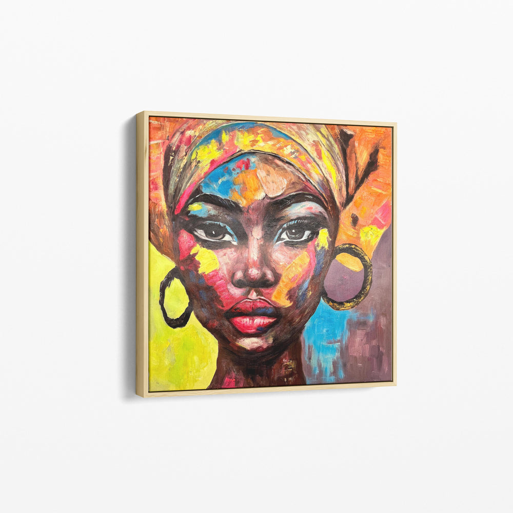 Triptych Canvas African Woman