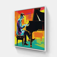 Soulful Piano Expression-Canvas-artwall-20x20 cm-White-Artwall
