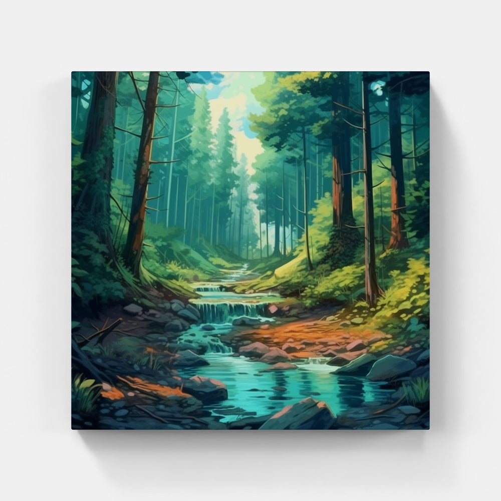 Serenading Forest Birds-Canvas-artwall-Artwall