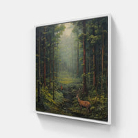 Dewy Ferns Shade-Canvas-artwall-20x20 cm-White-Artwall