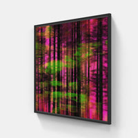 Rustling Leaves Symphony-Canvas-artwall-20x20 cm-Black-Artwall