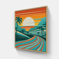 Serene Sunset Horizon-Canvas-artwall-Artwall