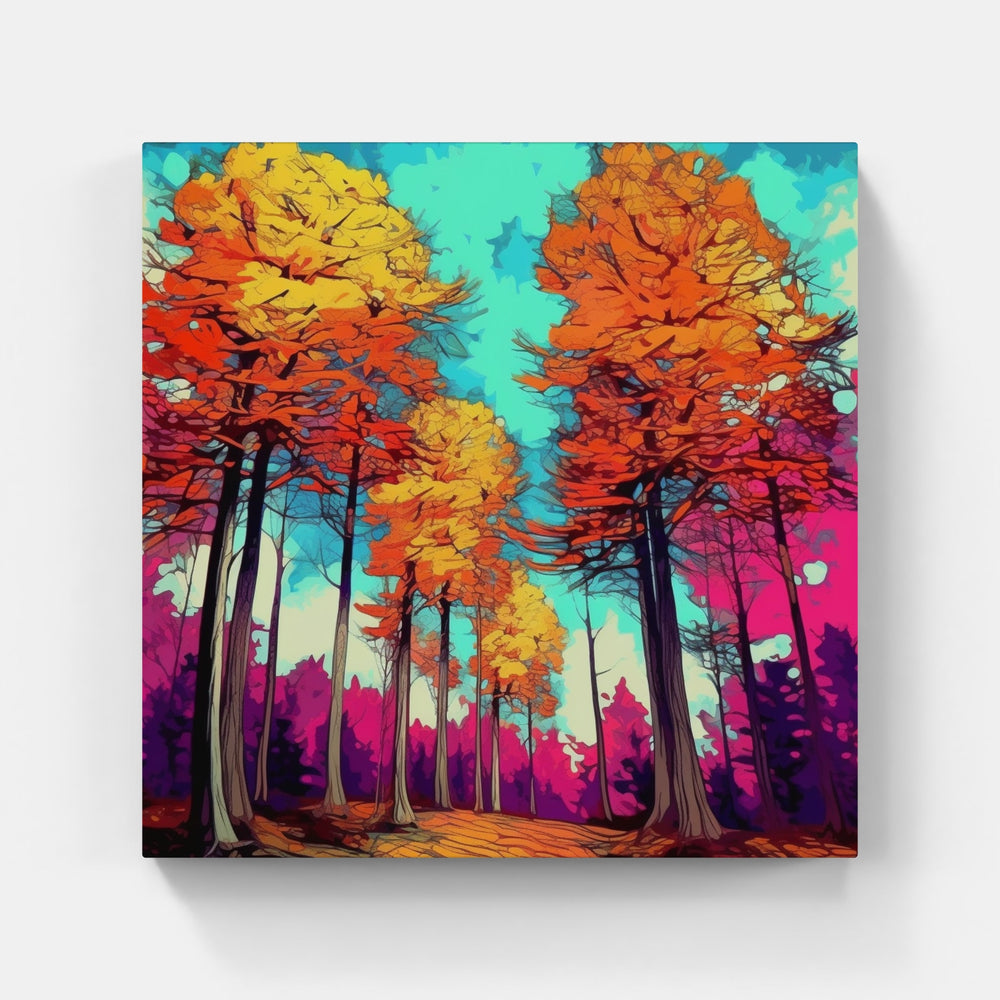 Solitary Forest Pond-Canvas-artwall-Artwall