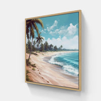 Beach Chairs Seaside Escape-Canvas-artwall-Artwall