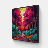 Whispering Woods Retreat-Canvas-artwall-20x20 cm-Black-Artwall