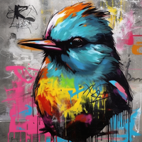 Bird sing joy-Canvas-artwall-Artwall
