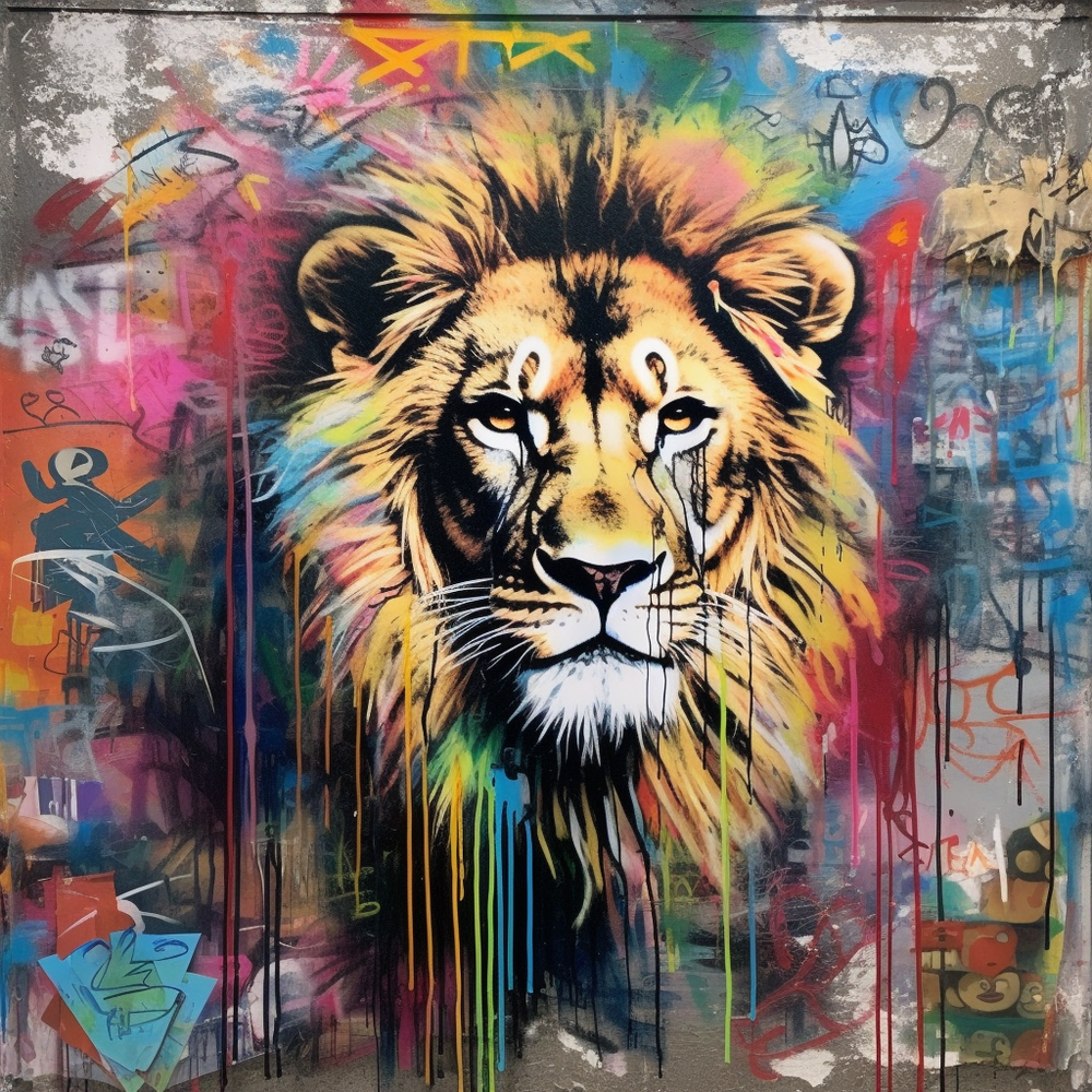 Lion Roar Pounce Pride-Canvas-artwall-Artwall