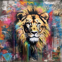 Lion Roar Pounce Pride-Canvas-artwall-Artwall