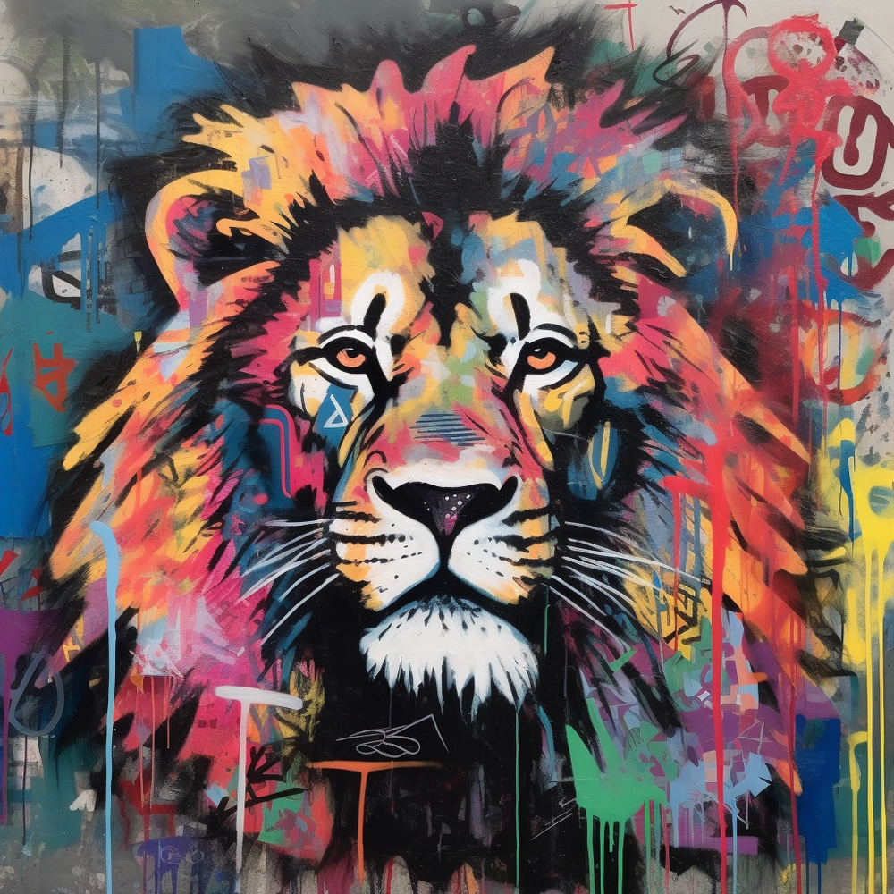 Lion Roar Roam Proud-Canvas-artwall-Artwall