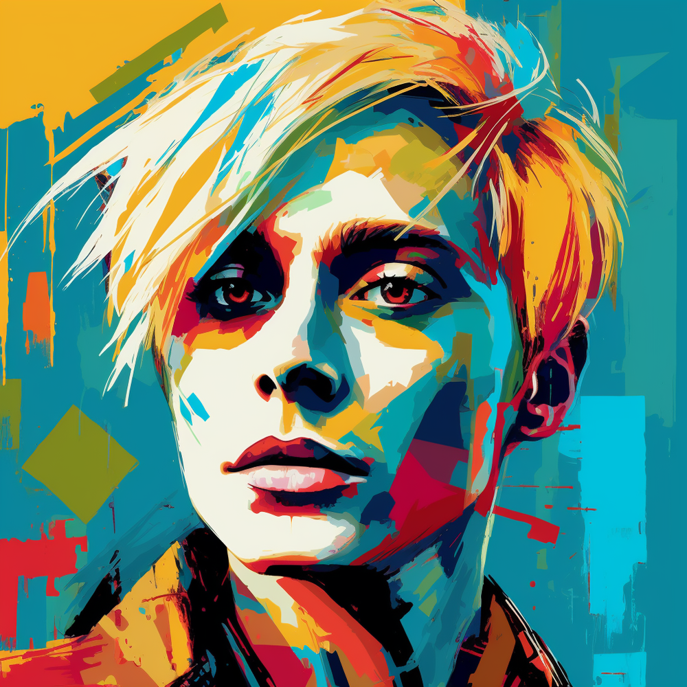Warhol on time-Canvas-artwall-20x20 cm-Unframe-Artwall