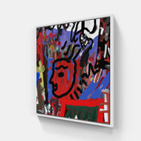 Basquiat beauty sublime-Canvas-artwall-20x20 cm-White-Artwall