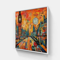 London Urban Tapestry-Canvas-artwall-20x20 cm-White-Artwall
