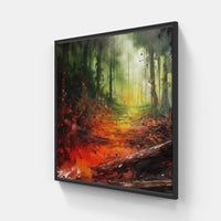Dappled Sunlit Glade-Canvas-artwall-20x20 cm-Black-Artwall