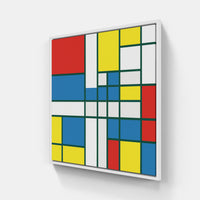 Mondrian kaleidoscope-Canvas-artwall-20x20 cm-White-Artwall