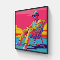 Sandcastles Beach Dreams-Canvas-artwall-20x20 cm-Black-Artwall
