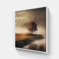 Eternal Earth, Silent Grandeur-Canvas-artwall-40x40 cm-White-Artwall