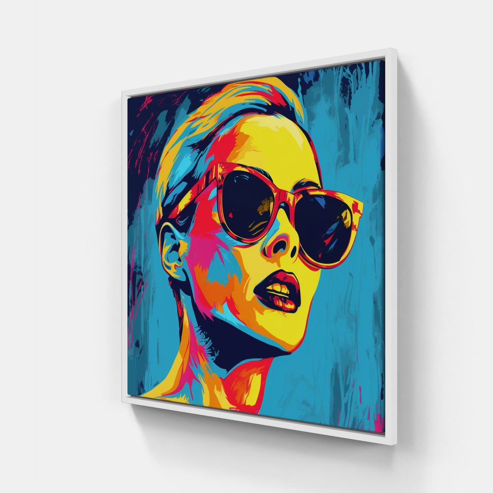 Warhol endless laughter-Canvas-artwall-20x20 cm-White-Artwall