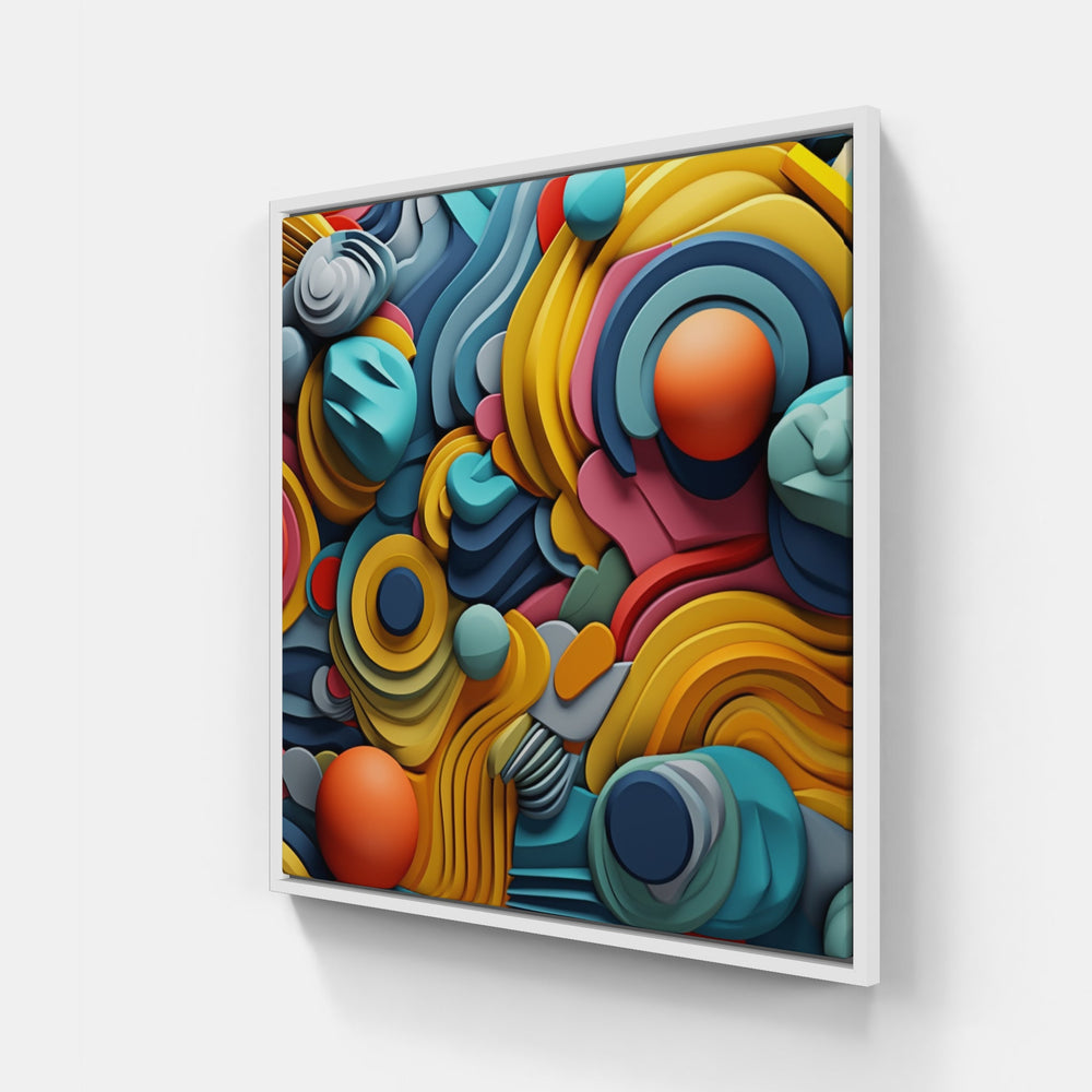 Space Time Dimension-Canvas-artwall-20x20 cm-White-Artwall