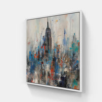 New York Reflections-Canvas-artwall-20x20 cm-White-Artwall