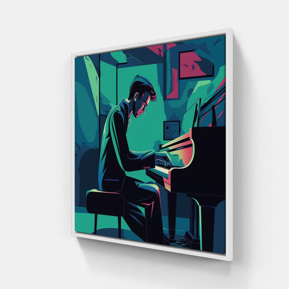Rhythmic Piano Canvas-Canvas-artwall-20x20 cm-White-Artwall