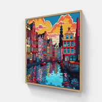 Canal Colors: Amsterdam-Canvas-artwall-Artwall