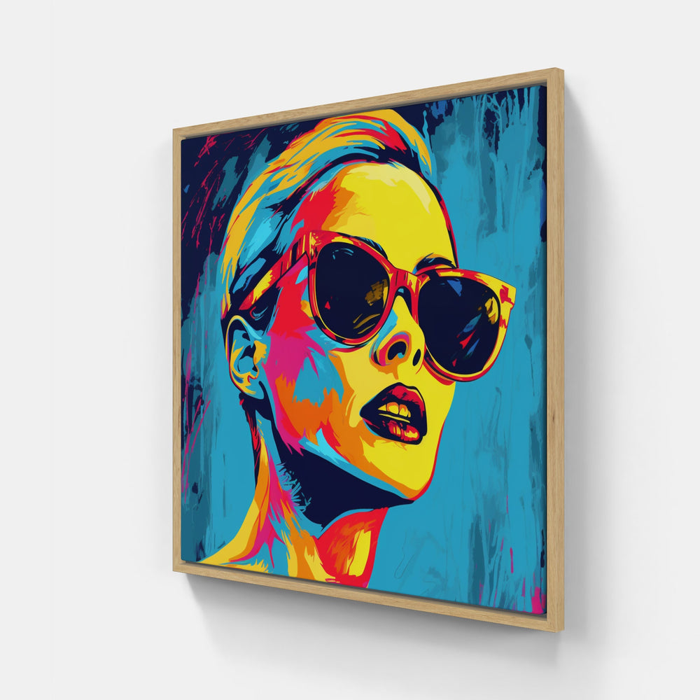 Warhol endless laughter-Canvas-artwall-20x20 cm-Wood-Artwall