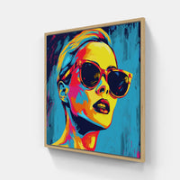 Warhol endless laughter-Canvas-artwall-20x20 cm-Wood-Artwall