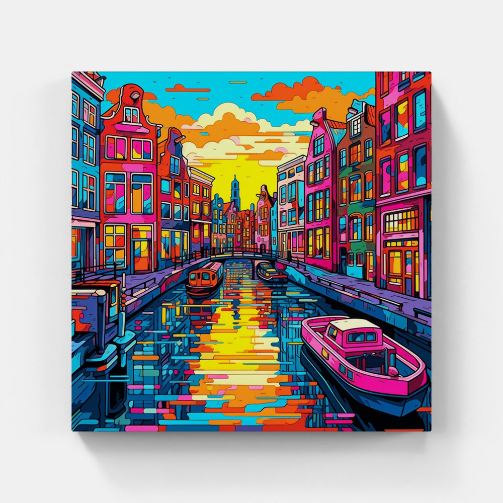 Dreaming Amsterdam"-Canvas-artwall-Artwall