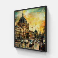 Parisian Melody-Canvas-artwall-20x20 cm-Black-Artwall