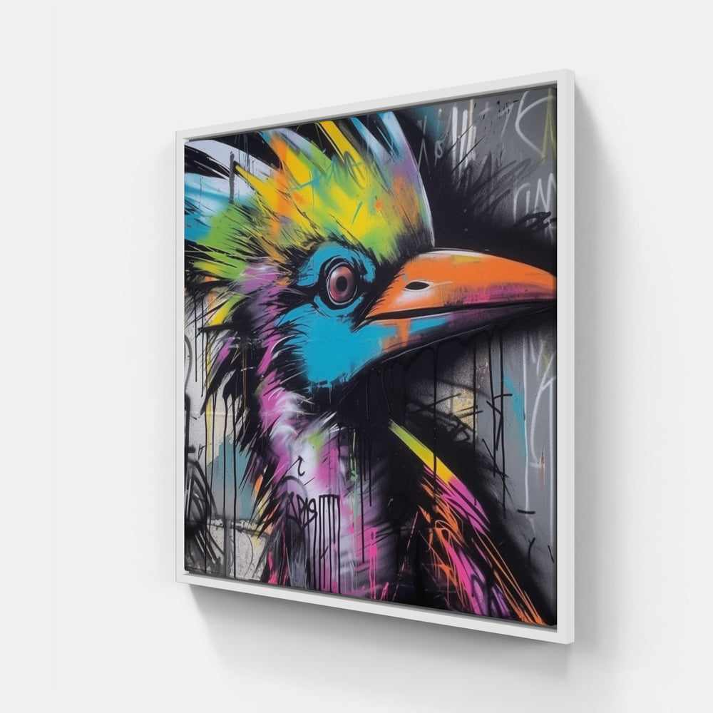 Bird song joy-Canvas-artwall-20x20 cm-White-Artwall