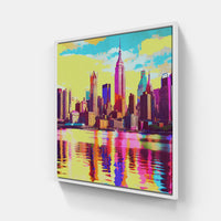 New York Impressions-Canvas-artwall-20x20 cm-White-Artwall