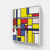 Mondrian canvas vivid-Canvas-artwall-20x20 cm-White-Artwall