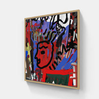 Basquiat beauty sublime-Canvas-artwall-20x20 cm-Wood-Artwall