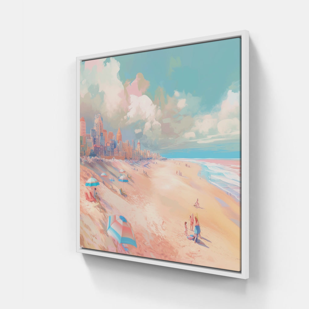 Sunrise Seaside Escape-Canvas-artwall-20x20 cm-White-Artwall