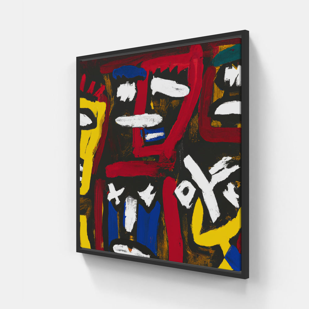 Basquiat timelessness-Canvas-artwall-20x20 cm-Black-Artwall