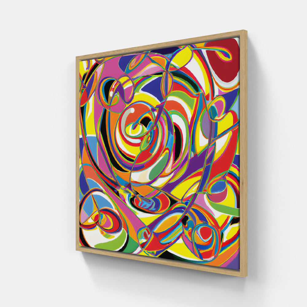 form shifting echoes-Canvas-artwall-20x20 cm-Wood-Artwall