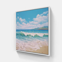 Sandy Horizons Beach-Canvas-artwall-20x20 cm-White-Artwall