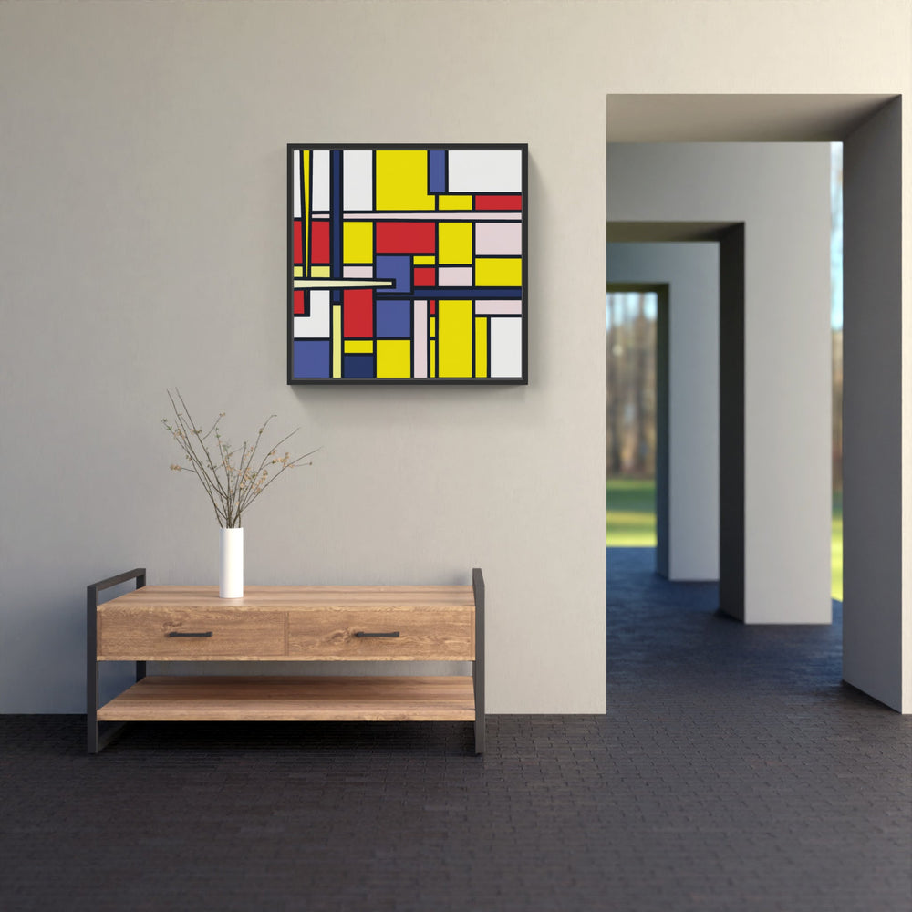Mondrian canvas vivid-Canvas-artwall-Artwall