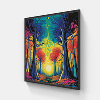 Enchanting Woodland Escape-Canvas-artwall-20x20 cm-Black-Artwall
