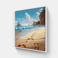 Dunes Beachfront Bliss-Canvas-artwall-20x20 cm-White-Artwall