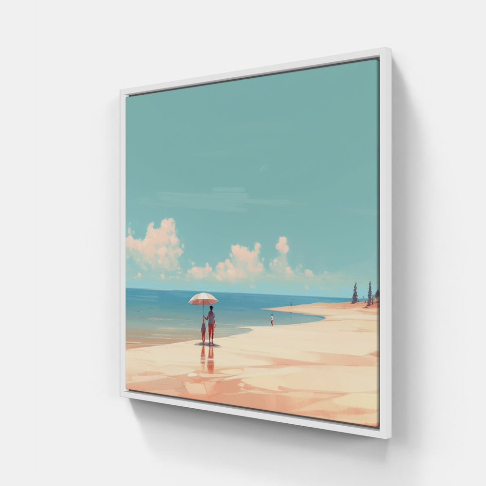 Coastal Serenity Dreams-Canvas-artwall-20x20 cm-White-Artwall
